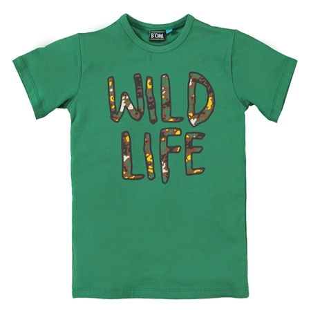 B'Chill shirt Liam groen wild life