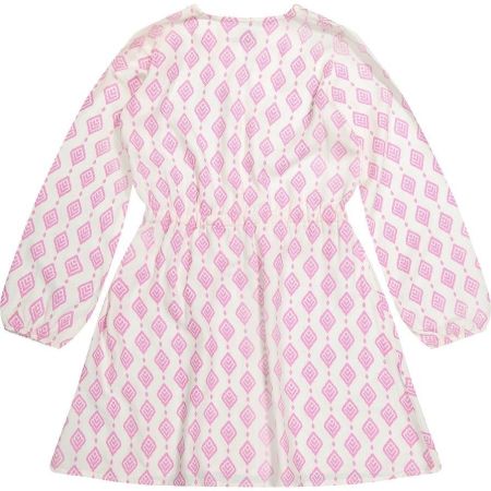 Vinrose jurk cyclamen off white (VGS23DR030)