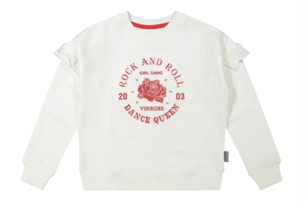 Vinrose sweater egret roos (VGS23SW007)