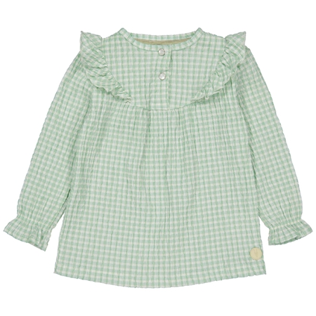 Levv blouse Verali aop green mint check