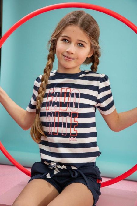 Billy & Lilly shirt Ally stripe navy white