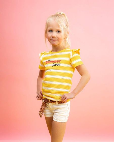 Billy & Lilly shirt Steffie yellow stripe