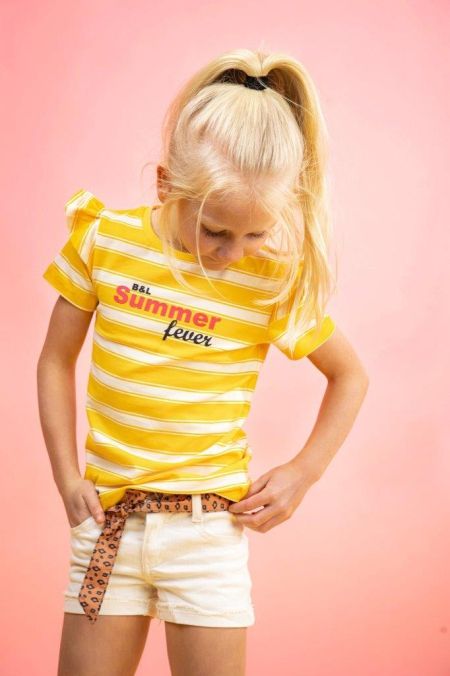 Billy & Lilly shirt Steffie yellow stripe