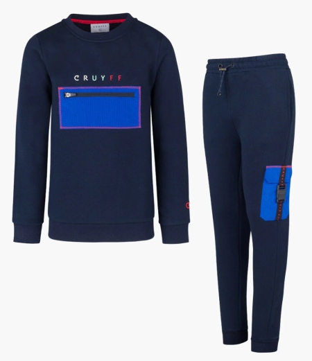 Cruyff Clipper suit crewneck navy nebulas blue