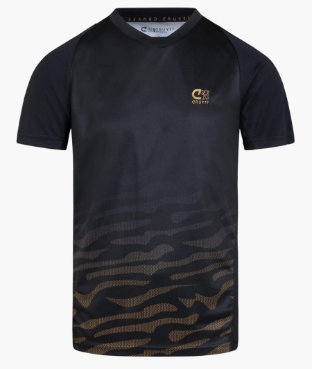 Cruyff Imprime shirt black gold