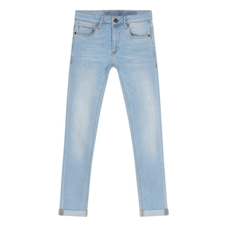 Indian Blue Jeans broek blue Ryan skinny fit damaged light denim (IBBS23-2716)