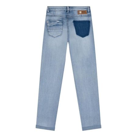 Indian Blue Jeans blue sue damaged straight fit light denim (IBGS23-2111)