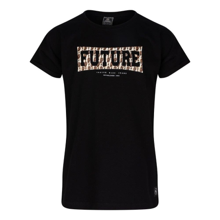 Indian Blue Jeans t-shirt future black (IBGS23-3106)
