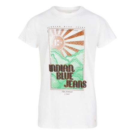 Indian Blue Jeans t-shirt indian sunrise off white (IBGS23-3108)