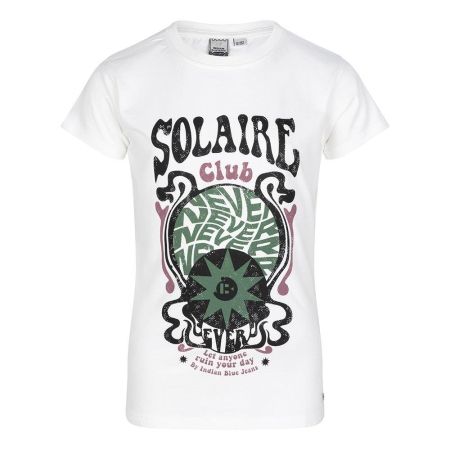 Indian Blue Jeans t-shirt solaire club off white(IBGS23-3112)