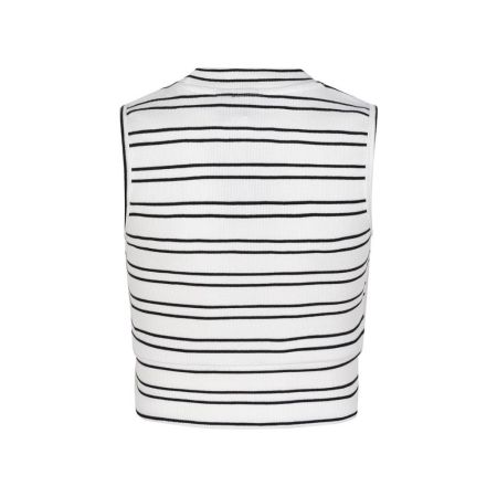 Indian Blue Jeans cropped singlet striped white (IBGS23-3194)