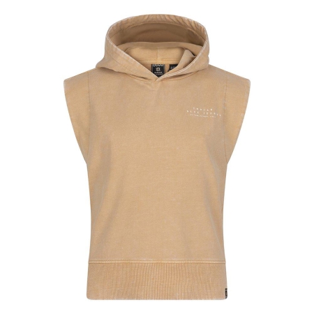 Indian Blue Jeans sleeveless hoodie indian camel sand (IBGS23-4053)