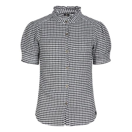 Indian Blue Jeans shirt small check black (IBGS23-5111)