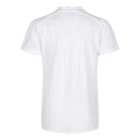 Indian Blue Jeans shirt fancy structure white (IBGS23-5114)