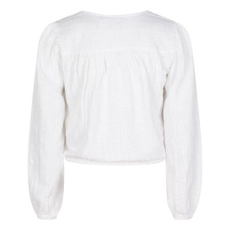 Indian Blue Jeans cropped shirt longsleeve white (IBGS23-5118)