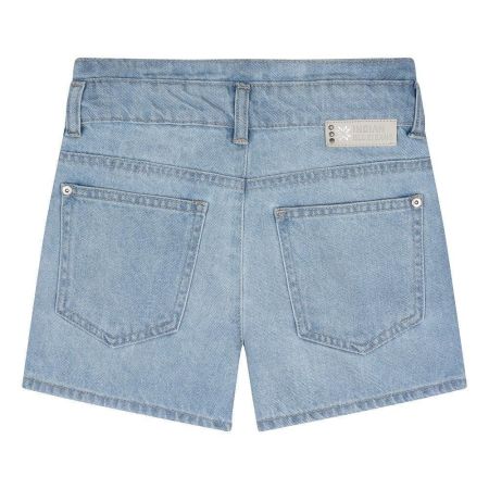 Indian Blue Jeans blue daisy denim short light denim (IBGS23-6001)