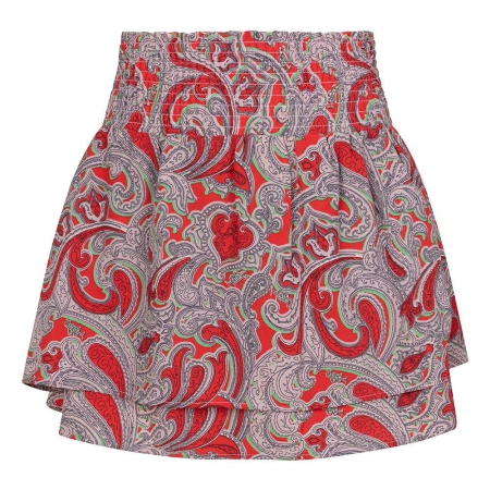 Indian Blue Jeans paisley skirt soft red (IBGS23-6128)