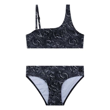 Indian Blue Jeans bikini assymetric paisley black (IBGS23-9052)