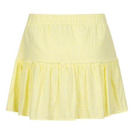 Indian Blue Jeans skirt short length check vanilla (IBGS23-6136)