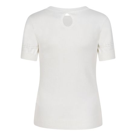 Indian Blue Jeans t-shirt knitwear ss fancy off white (IBGS23-8004)