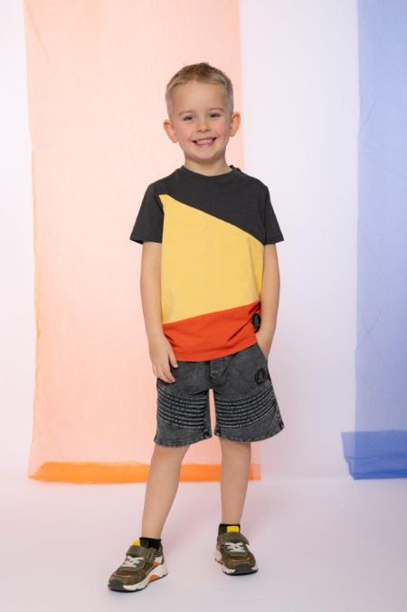 Louder! shirt Jaxx color block
