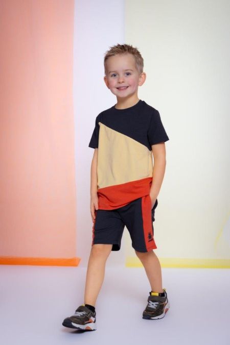 Louder! shirt Jaxx color block