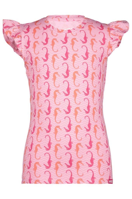 Louder! shirt Lala pink seahorse