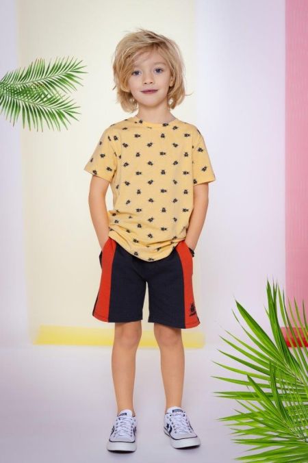 Louder! shirt Leo daffodil beetle aop