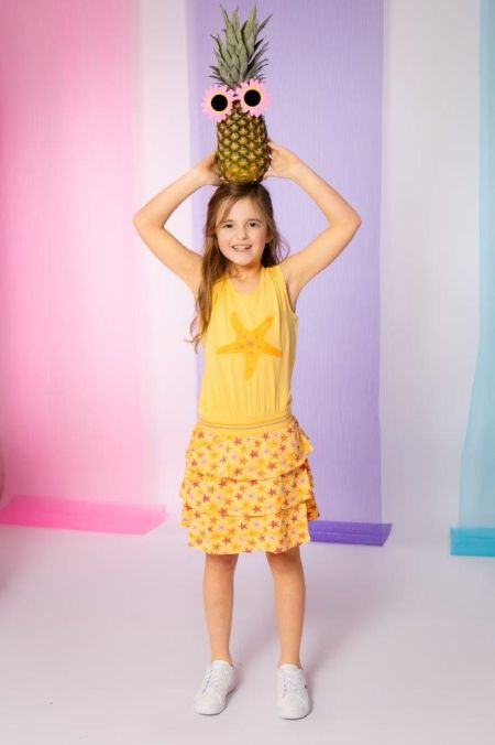 Louder! jurk Naomi daffodil starfish