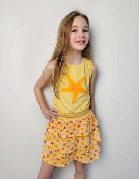 Louder! jurk Naomi daffodil starfish