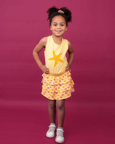 Louder! jurk Naomi daffodil starfish