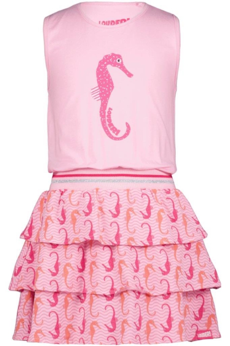 Louder! jurk Naomi pinkfrosting seahorse