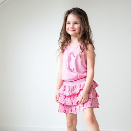 Louder! jurk Naomi pinkfrosting seahorse