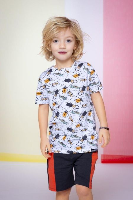 Louder! shirt Nox off white colored bugs aop