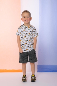 Louder! shirt Nox off white colored bugs aop