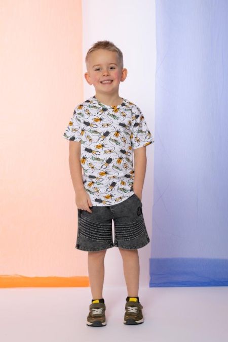 Louder! shirt Nox off white colored bugs aop