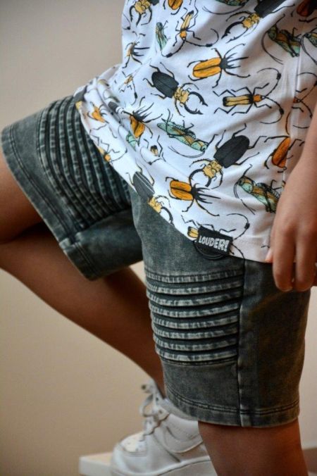 Louder! shirt Nox off white colored bugs aop