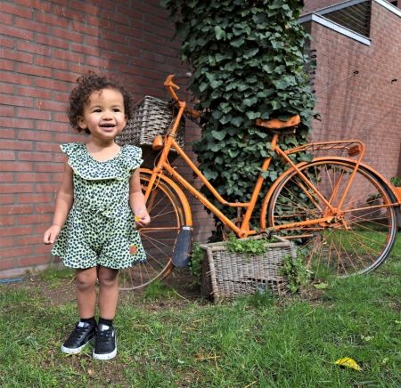 4President jumpsuit Charlotte lettuce aop palm