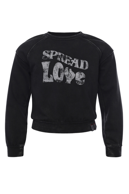 Looxs sweater ash spread love (2231-5315-087)