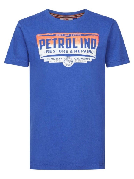 Petrol shirt classic print imperial blue (TSR635-5093)