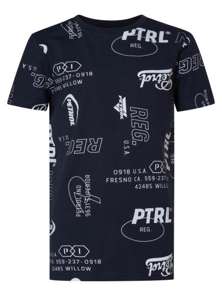 Petrol shirt aop midnight navy (TSR647-5152)