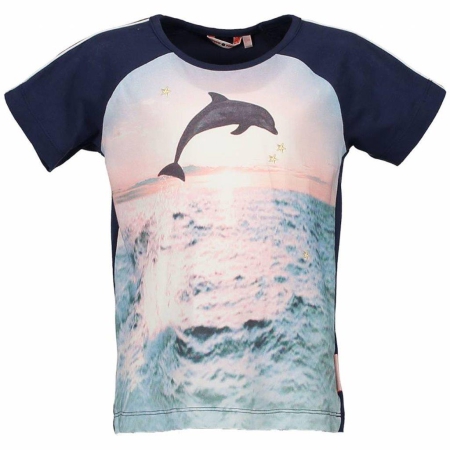 Nono shirt marine blue dolfijn (N803-5406)