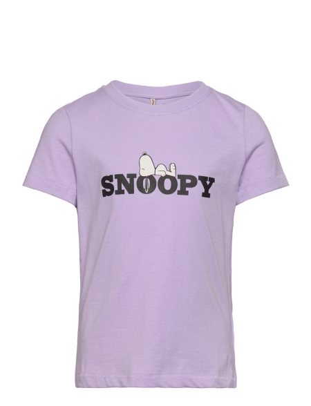 Only shirt Kmgpeanuts purple rose snoopy