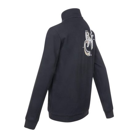 Cruyff Connection zip through vest black gold