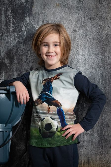 Legends22 longsleeve Kasper dark blue voetballer (B22-706)