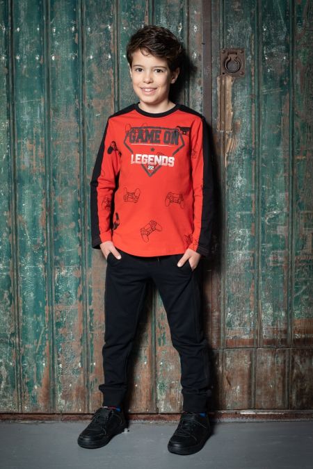 Legends22 longsleeve Lucas red game on (B22-718)