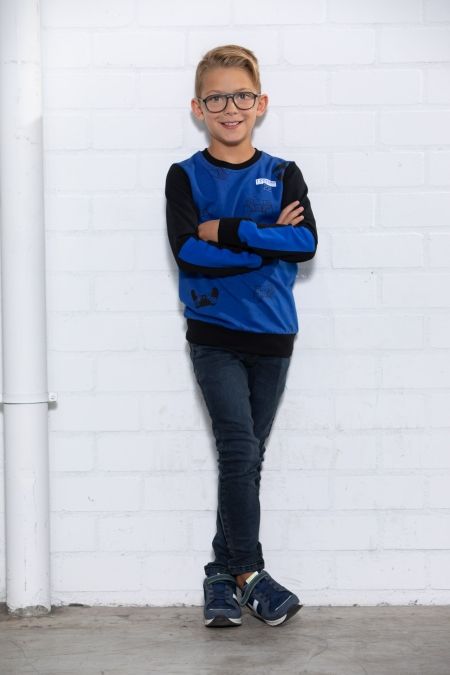 Legends22 sweater Giel black blue controllers (B22G-776)