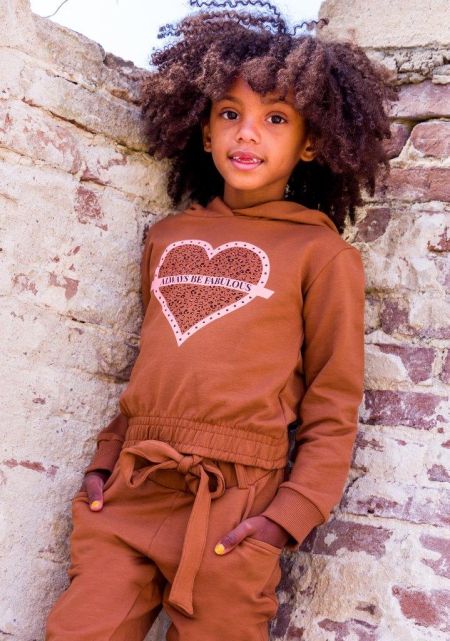 O'Chill hoodie Pitou bruin