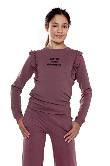 No Way Monday sweater purple lost my heart in paradise (U44093)