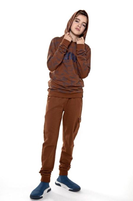 No Way Monday hoodie brown (U44164)